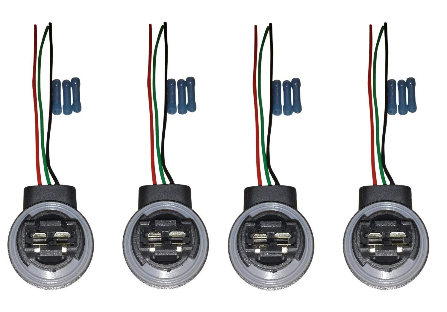Amazon.com: Muzzys (SET OF FOUR) 3157/4157 Wire Harness Pigtail